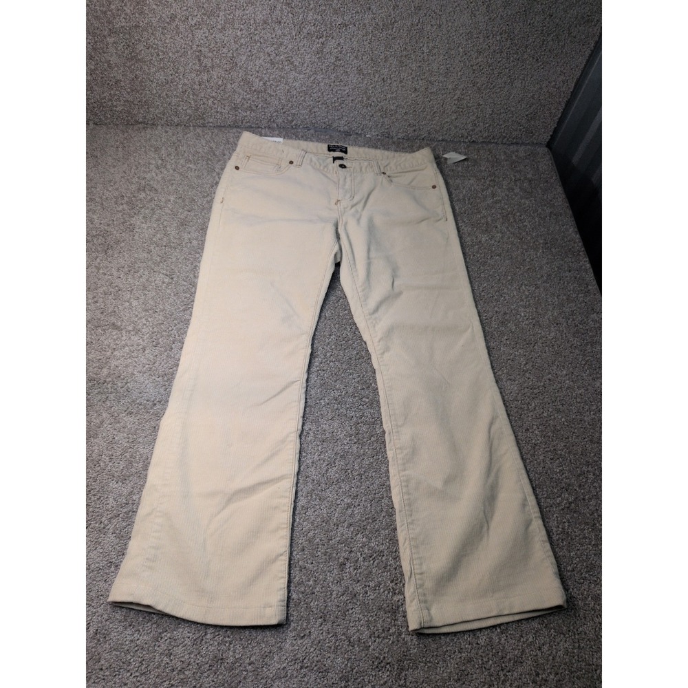 Polo Jeans Co Ralph Lauren Honey Beige Stretch Corduroy Pants Womens 12x32 NEW